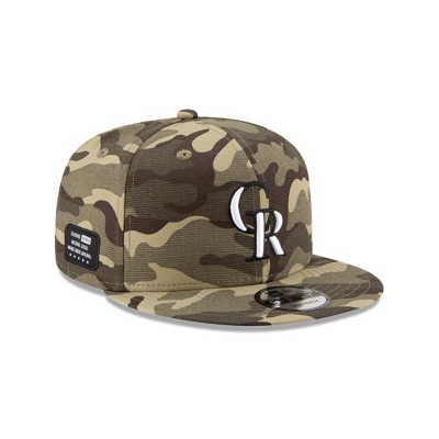 Colorado Rockies Gorra | New Era MLB Armed Forces Weekend 9fifty Snapback Cap Mexico - Verdes